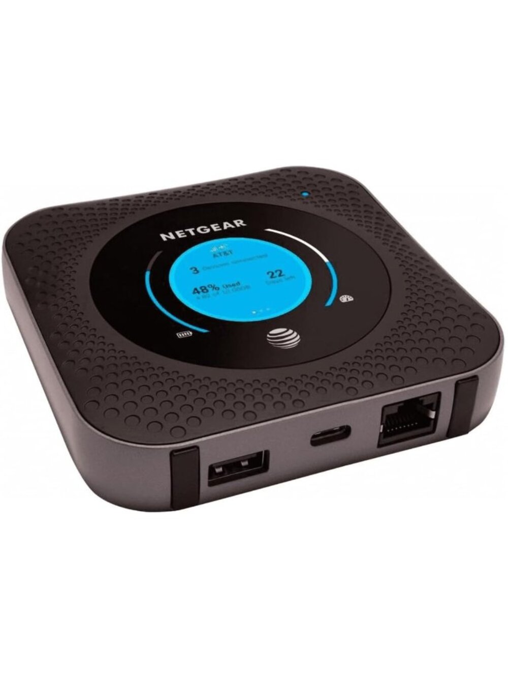 4G LTE Mobile Hotspot Router, Unlocked Dual Band Ethernet, Renewed, Steel Gray